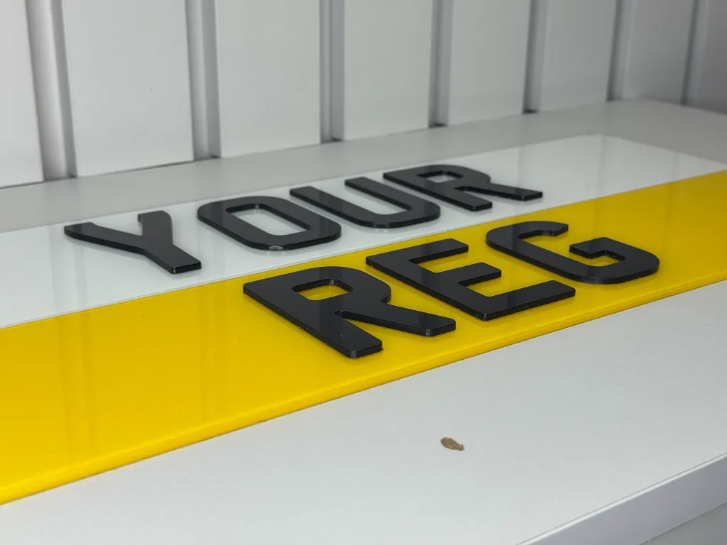 4D Laser-Cut Number Plates