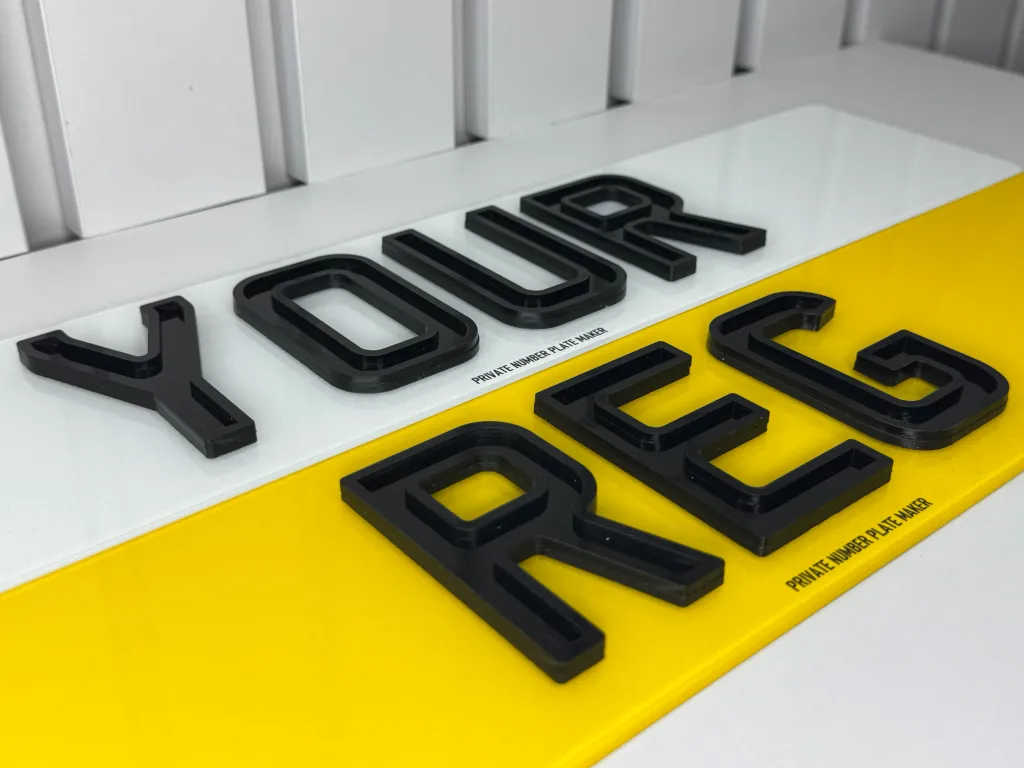 Legal Ghost Style Number Plates